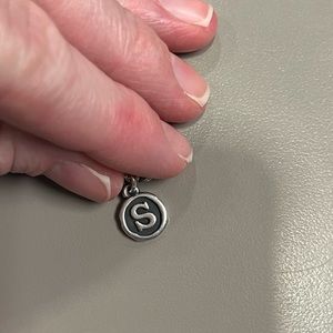 Vintage Type Initial Charm “S”